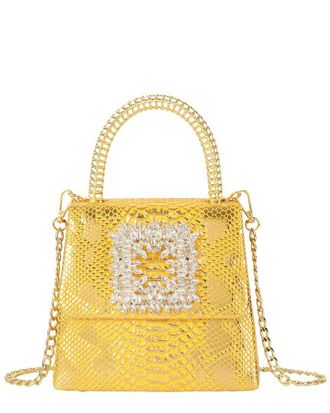 Tiffany & Fred Embossed Mini Leather Satchel