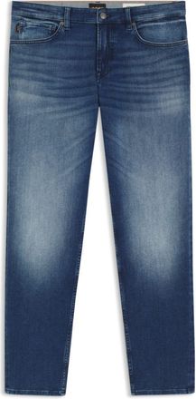 BOSS Regular-fit tapered stretch-cotton jeans