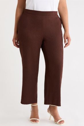Anne Klein Knit Pull-On Wide Leg Pants in Dark Chocolate at Nordstrom, Size 1 X