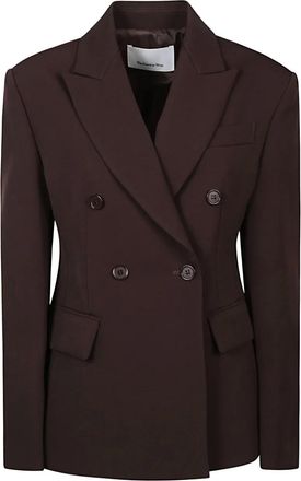 Frankie Shop Blazer met dubbele rij knopen - Bruin