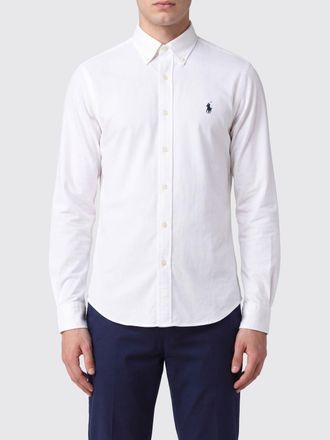 Polo Ralph Lauren Camicia slim fit in cotone con colletto button-down e logo