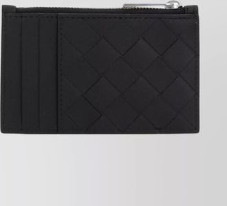 Bottega Veneta leather intrecciato zipped card holder