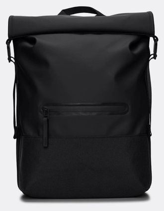 Rains Womens Rains Unisex Trail Rolltop Backpack - 01 Black - Size: ONE size