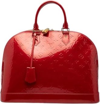 Louis Vuitton Pre-owned Handbags, female, Red, Size: ONE SIZE Pre-owned Vernis Handbag