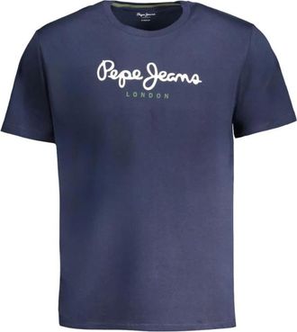 Pepe Jeans London Heren, Tops, Blauw, Maat: M Katoen