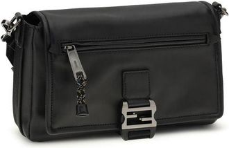 Fendi Mens Black Calf Leather Bos Taurus Shoulder Bag