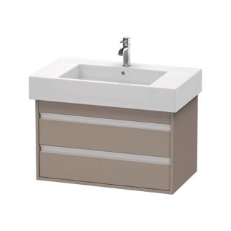 Duravit Ketho Meuble sous-lavabo suspendu 6640, 2 tiroirs, 800mm, - Duravit
