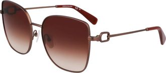 Longchamp Lo 177S Zonnebril - Dames - Zonnebrillen - Bruin - 58 MM - Accessoires