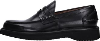 Green George Zwarte platte schoenen - Heren - Loafers - Zwart - 44 EU - Schoenen