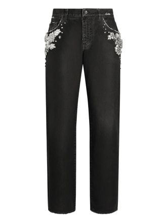 Dolce & Gabbana Jeans con decorazione - Nero