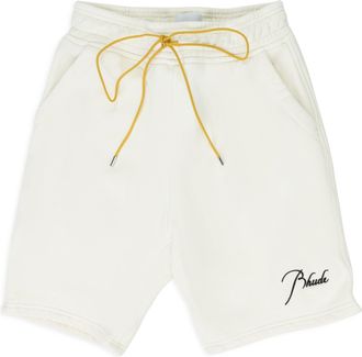 Rhude Cream Script Logo Shorts
