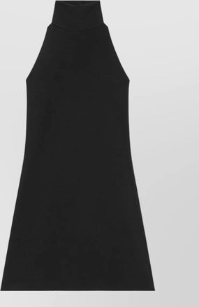 Courr&egrave;ges a line dress high neck mini length