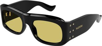 Valentino Vg0080S Zonnebril - unisex - Accessoires - Zwart - Maat: 57 MM Nylon