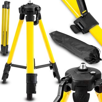OEM Tr&iacute;pode Para L&aacute;seres, Niveles Y Proyectores, Soporte Telesc&oacute;pico De Aluminio De 44-119 Cm Con Rosca De 5/8, Nivel De Burbuja Integrado, Soporte De Con