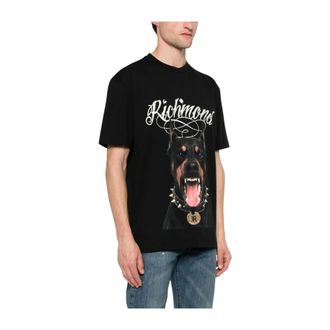 John Richmond T-Shirts, male, Black, Size: L Rmp26301Ts T-shirt