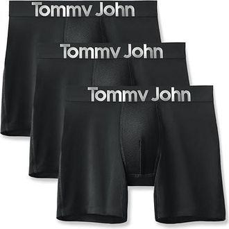 Tommy John 3-Pack 360 Sport Micro Boxer Brief Underwear Mens Black BUU544