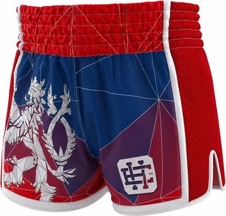 OEM Pantalones Cortos De Muay Thai Para Hombre, Marca Czech Lew, Talla 2xl, Color Rojo
