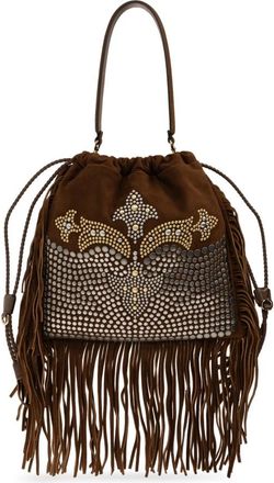 Etro Kalispera Medium Schoudertas - Dames - Schoudertassen - Bruin - ONE Size - Leer - Tassen