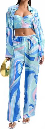 Cin Cin Neroli Long Sleeve Shirt In Dolce Blue