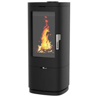 Supra Estufa De Le&ntilde;a De Hierro Fundido 11,5kw Maonie Negro - Fr9016180b