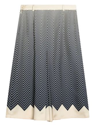 Valentino Garavani pleated silk midi skirt - women - Silk - 40 - White