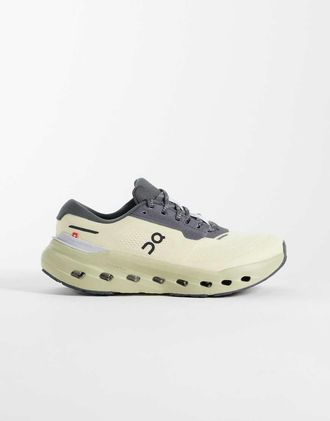 On Cloudrunner 3 waterproof sneakers da corsa in stone e grey-Neutro