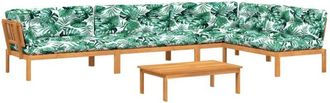 vidaXL Set De Sof&aacute;s De Palets De Jard&iacute;n Y Cojines 5 Pzas Madera Acacia Vidaxl