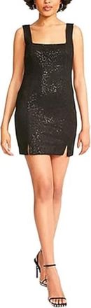 BB Dakota by Steve Madden Mini Dress Black Sequin Side Slit JZZ298