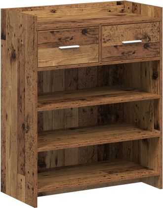 vidaXL Armario Zapatero 73,5 X 36 X 92 Cm Madera De Ingenier&iacute;a Vidaxl