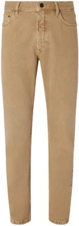 Ermenegildo Zegna Roccia Broeken - Heren - Slim Fit Jeans - Beige - W38 - Katoen - Jeans
