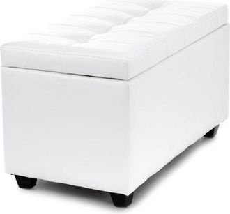 Oresteluchetta Ba&uacute;l De Almacenamiento En Ecopiel Blanca Hayward White 80