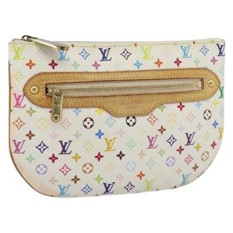 Louis Vuitton Pre-owned Clutches, female, White, Size: ONE SIZE Pre-owned Accessory Pouch
