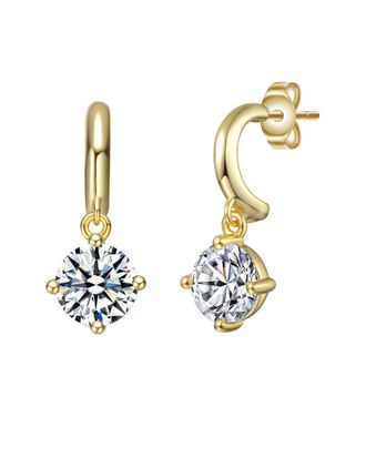 Genevive Silver Dangle Earrings