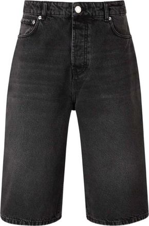 Ami Button Fly Denim Shorts