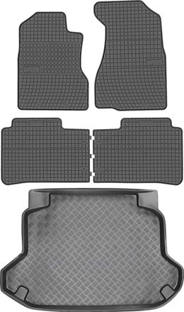 OEM Juego De Alfombrillas De Goma Para Coche Y Maletero Para Honda Cr-v Ii Suv (2002-2007)