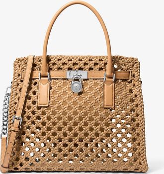 Michael Kors Hamilton Moderne Large Hand-Woven Satchel