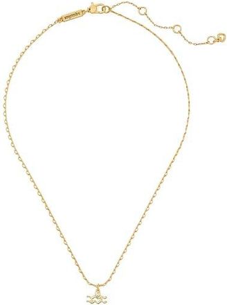Kate Spade New York WhatS Your Sign Aquarius Mini Pendant Womens Necklace Clear/Gold, Cubic Zirconia