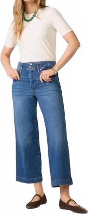Frame Denim Seamed Wide Crop Trouser In Charity