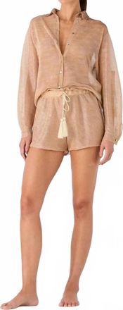 Palmacea Irene High Waist Shorts In Dua Lipa Peach