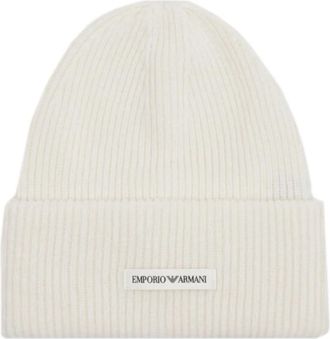 Emporio Armani Beige Hats & Beanies 627361Cc 99241510 - unisex - Hoeden - Beige - M - Accessoires