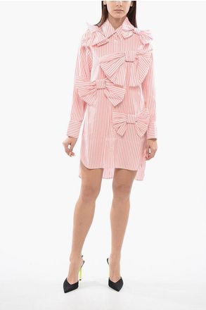 Viktor & Rolf Chemisier Striped Dress With Maxi Bows size S