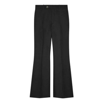 Gucci (WMNS) Gucci Wool Silk Cropped Flare Pant Black 632964-ZAD88-1000