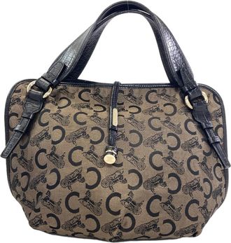 Celine Bittersweet Brown Canvas Tote Bag (Pre-Owned)