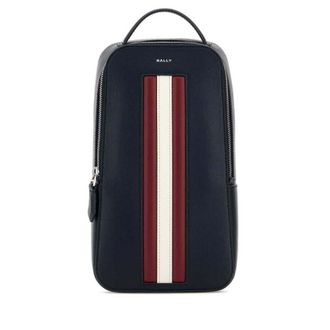 Bally Navy Blue Leather Crossbody Bag Peacoatredbonepal Borse A Tracolla