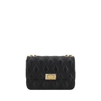 Valentino Garavani Black Nappa Leather Large Quiltie 67 Shoulder Bag