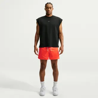 Nike Mens Standard Issue 5 Practice Mesh Basketball Shorts in Orange | IF1587-842