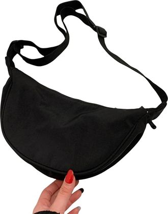 Generic Crossbody Bags for Women - Nylon Half Moon Chest Bag, Fanny Packs for Street Style, Versatile Womens Crossbody Bag