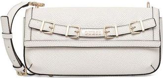Guess Womens Shoulder Bag Off White Polyurethane Shoulder-bags