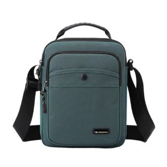 Generic Compatible For Men Shoulder Crossbody Bag Nylon(Gray blue)