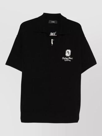 Amiri ma chateau short sleeve polo knit